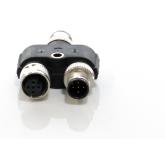 1 Verpackungseinheit (5 Stück) Y-Verteiler SAC-5PY-M/F-M VP SH 
